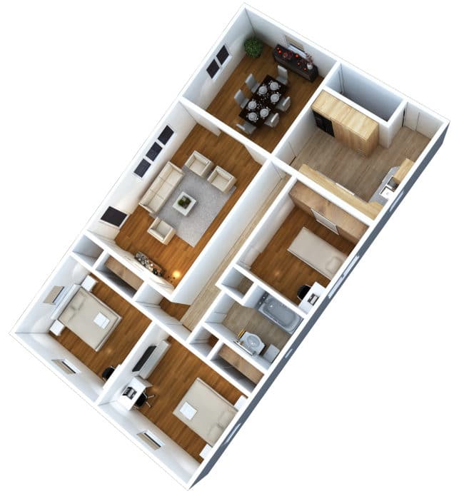 3D-Grundriss 3D-Grundriss
